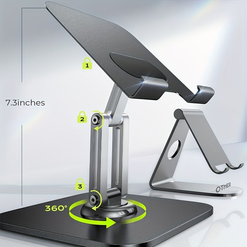 Justerbar Tabletstativ | 360° Roterende Kraftig Holder