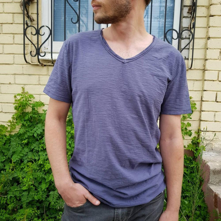 Men’s V-Neck T-Shirt | Lightweight Casual Short Sleeves