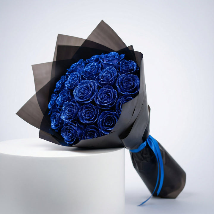 Glass Rose Display Dome | Decorative Piece with Wooden Base