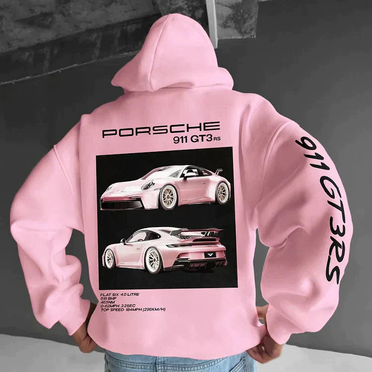 Herre Racertryk Hættetrøje | Grafisk Pullover