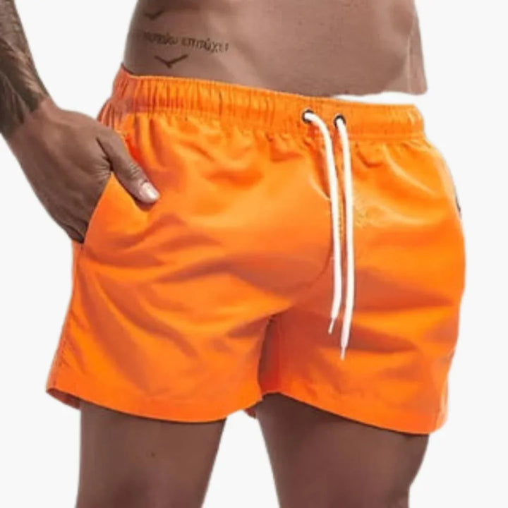 Herre Hurtigtørrende Badeshorts | 13 Farver Elastisk Talje