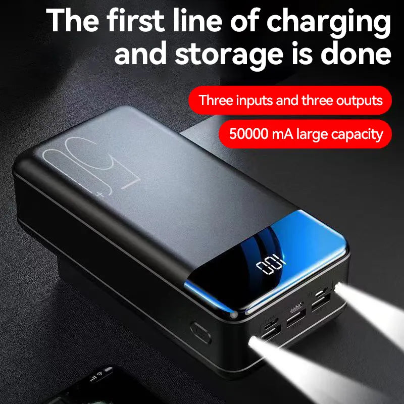 100.000 mAh Powerbank | Szybkie ładowanie Bateria podróżna