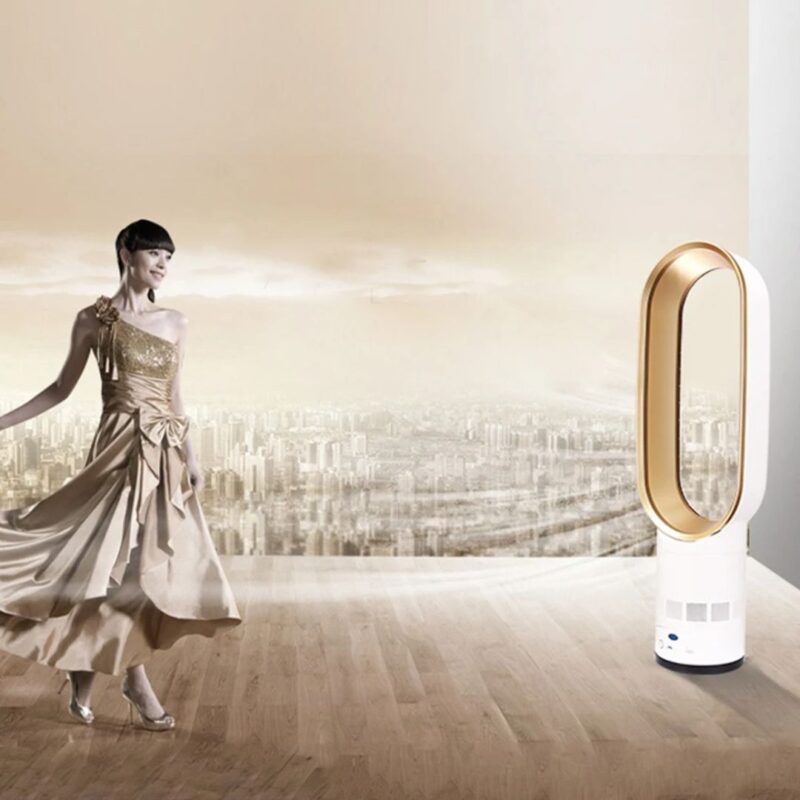 Bezlopatkový sloupový ventilátor | Dálkové ovládání Tichý–Chladicí