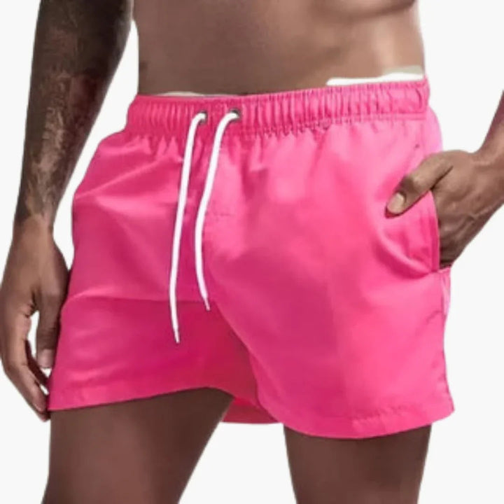 Herre Hurtigtørrende Badeshorts | 13 Farver Elastisk Talje