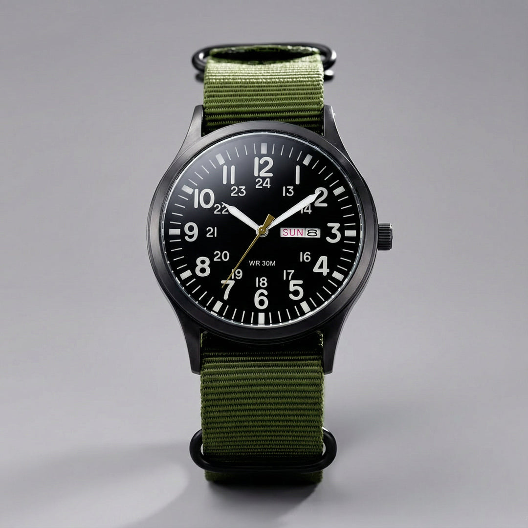 Ceas outdoor pentru bărbați | Design din oțel inoxidabil și cristal de safir