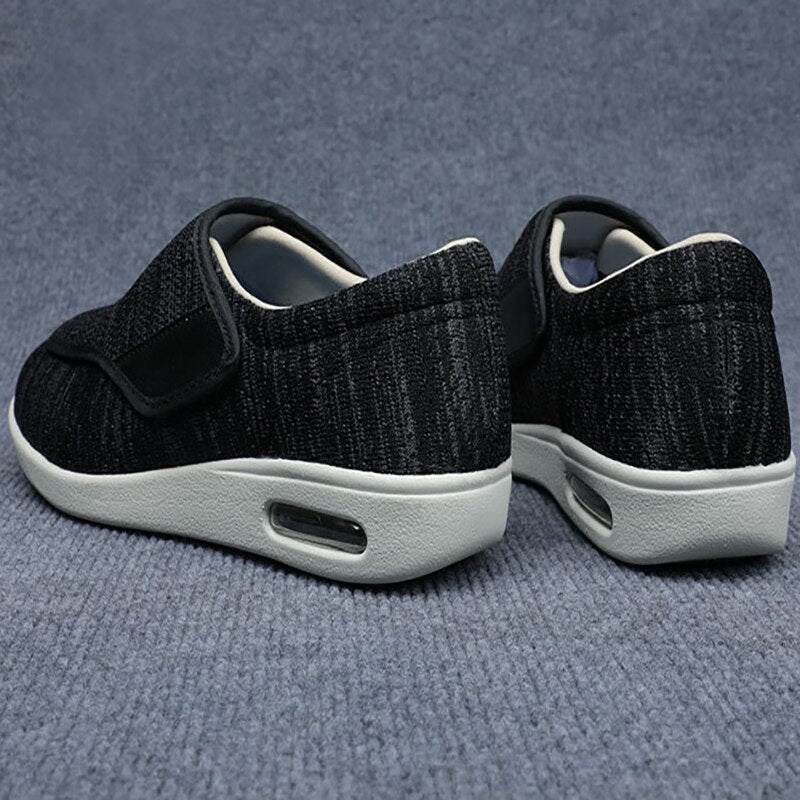 Bred Pasform Diabetessko | Åndbart Mesh Velcro Justerbar