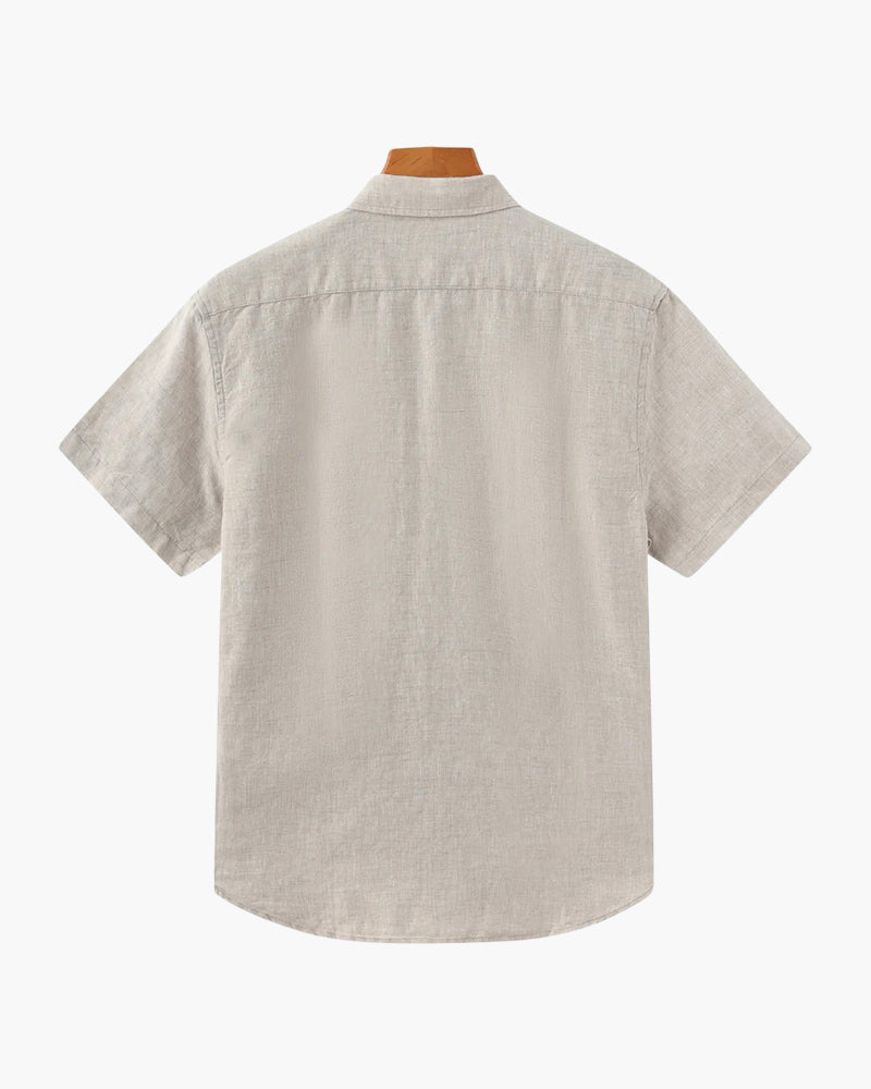 Chemise décontractée pour homme à boutons | Poche poitrine et manches courtes