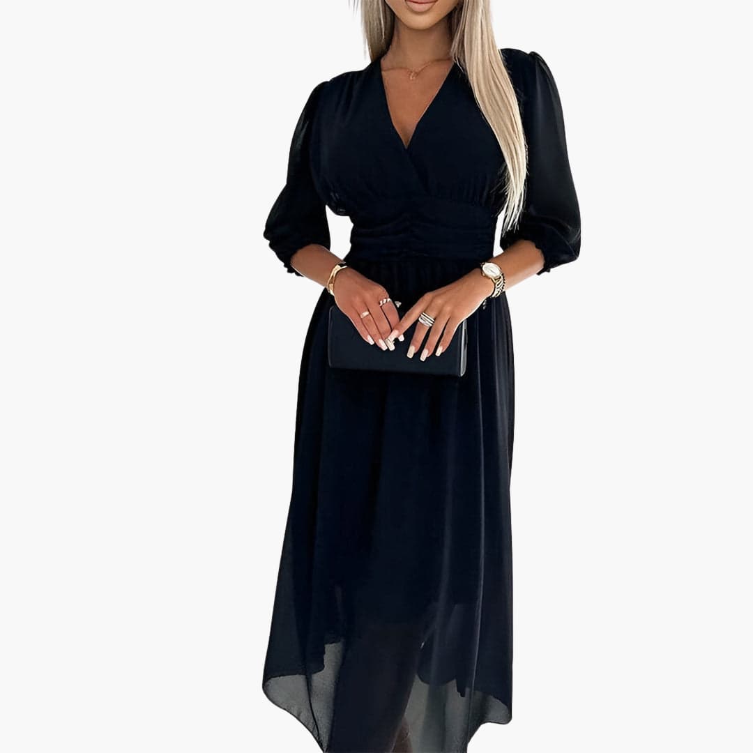 Dame Chiffon Sommerkjole | Letvægt Elegant Kjole