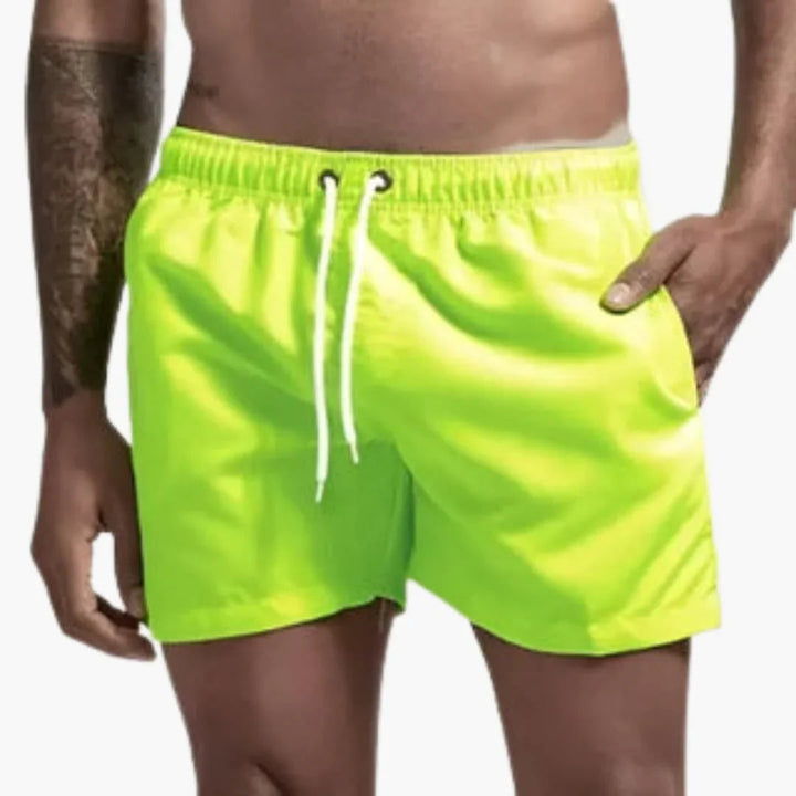 Herre Hurtigtørrende Badeshorts | 13 Farver Elastisk Talje