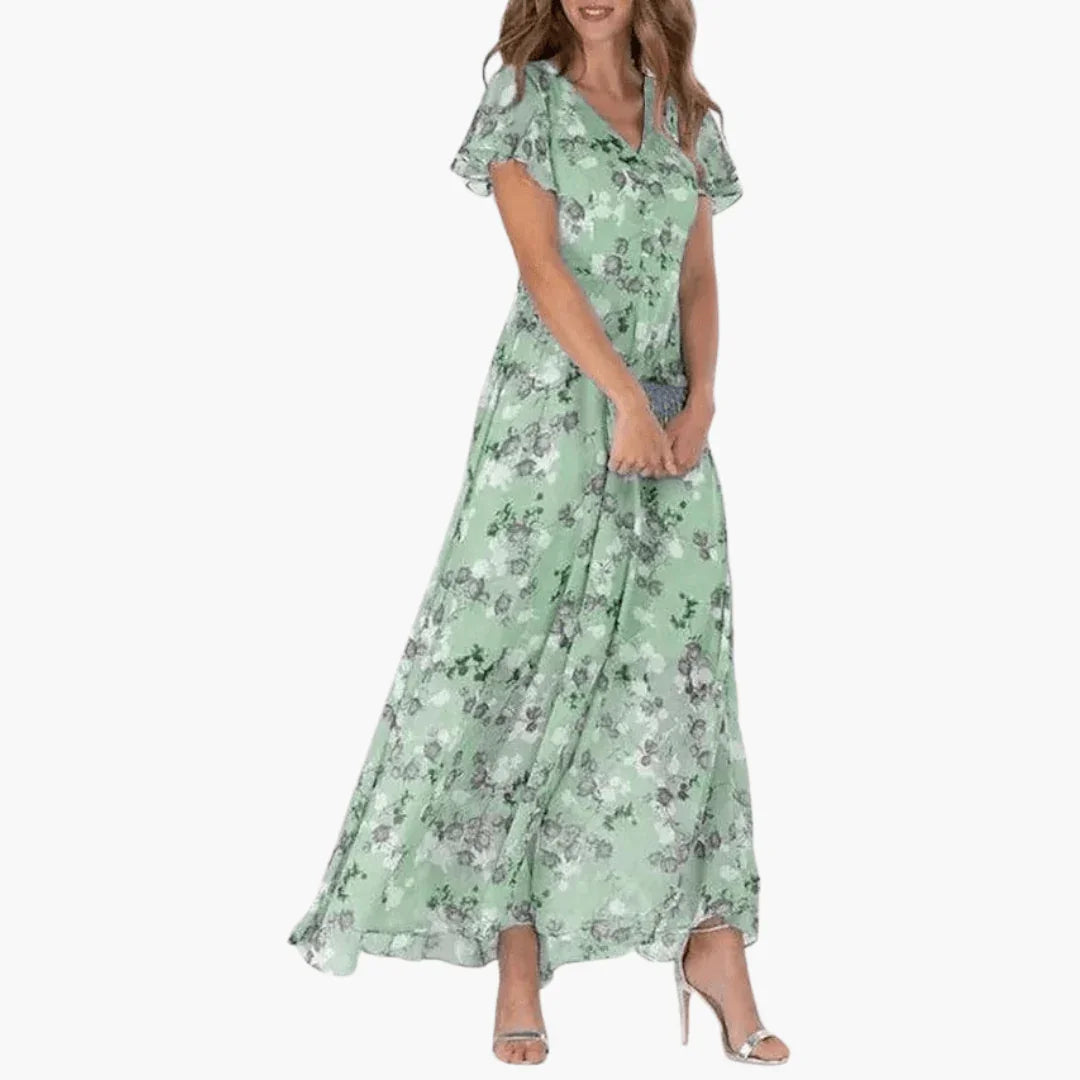 Dame Blomster Maxikjole | Let Luftig Sommerstil
