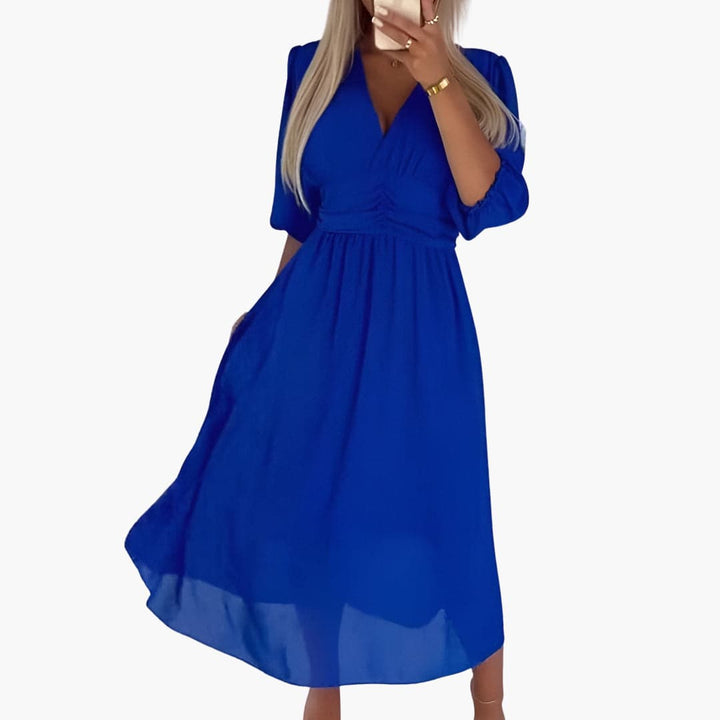 Dame Chiffon Sommerkjole | Letvægt Elegant Kjole