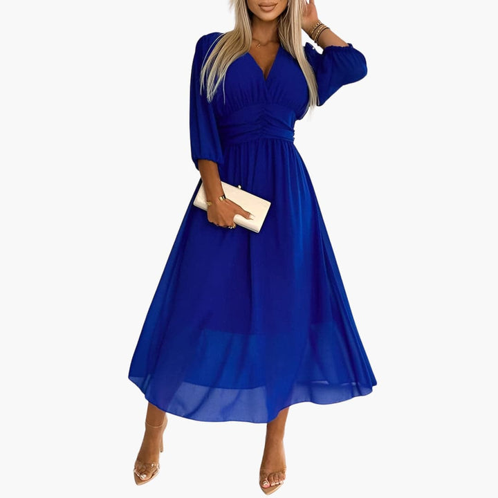 Dame Chiffon Sommerkjole | Letvægt Elegant Kjole