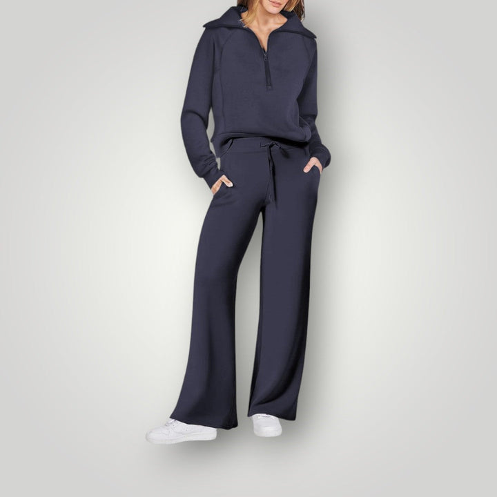 Women's Cozy Two-Piece Loungewear Set | Soft Sweatshirt and Pants