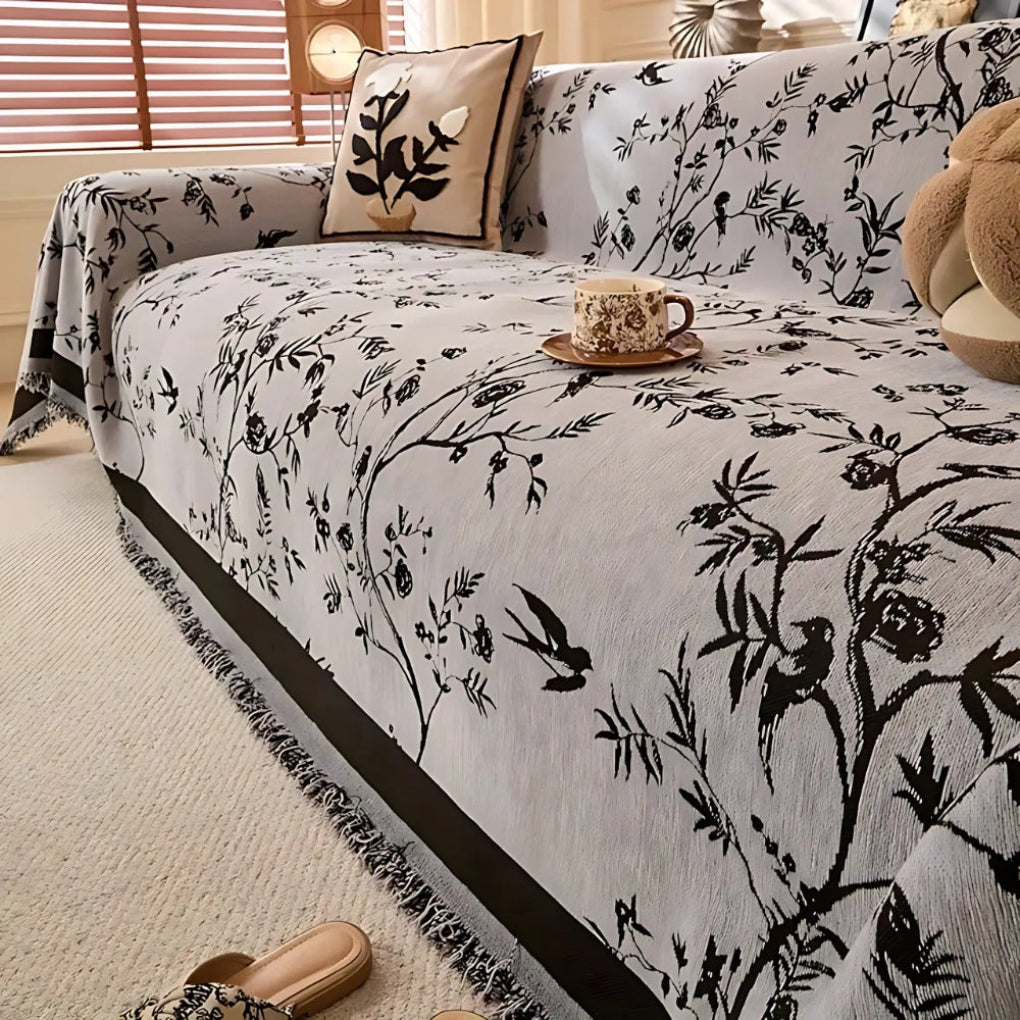 Chenille Sofa Kast | Blødt Tekstureret Skridsikker Betræk