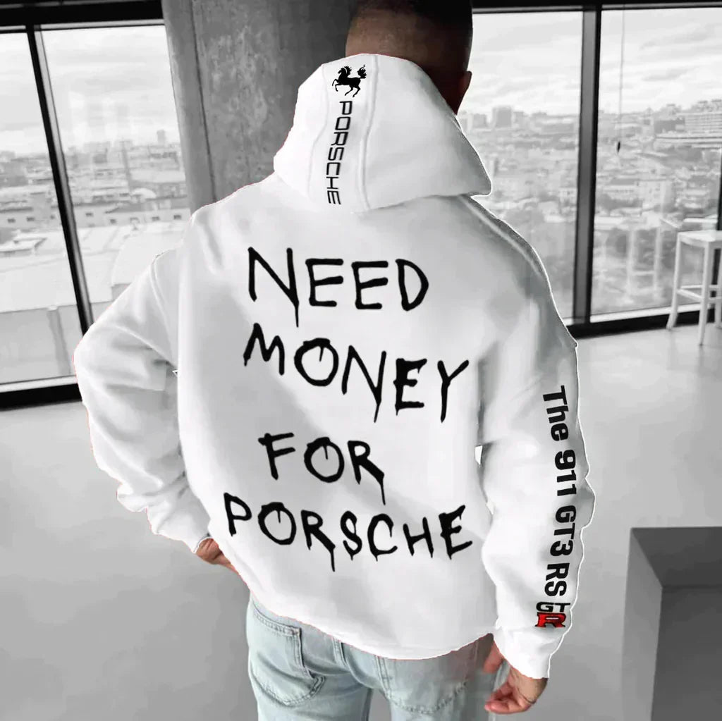 Herre Racertryk Hættetrøje | Grafisk Pullover