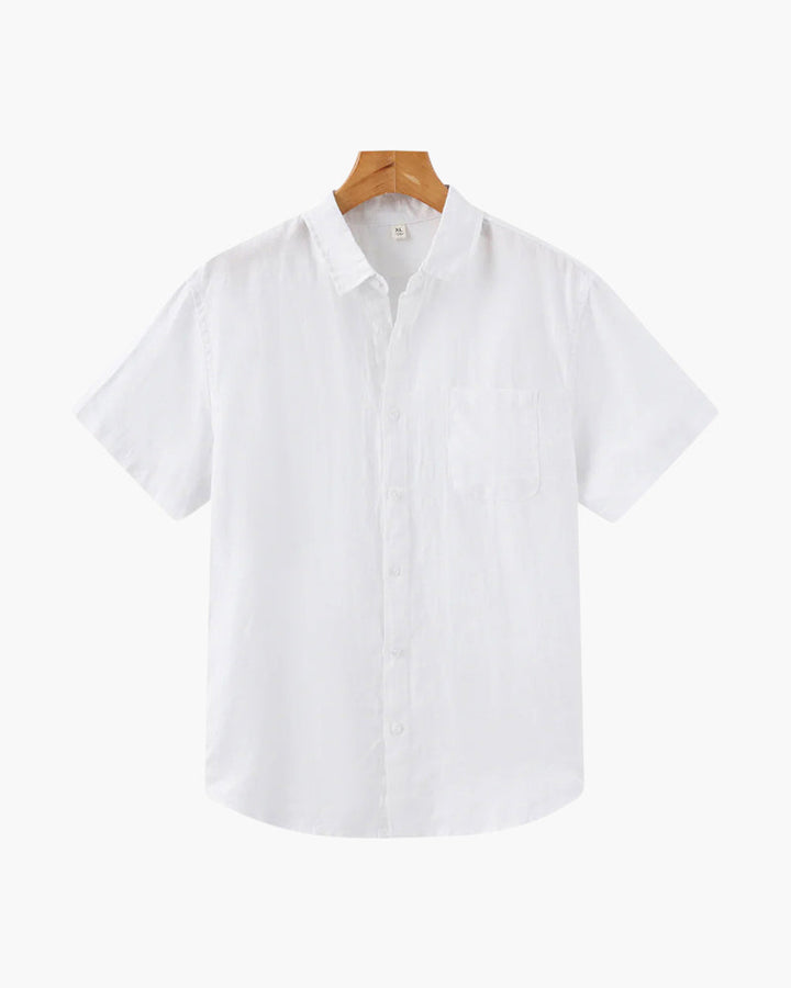 Chemise décontractée pour homme à boutons | Poche poitrine et manches courtes