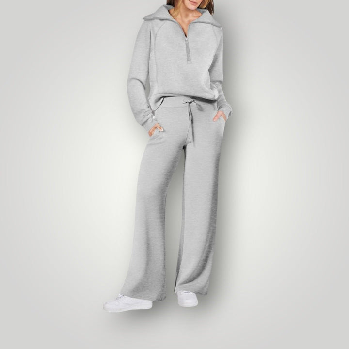 Women's Cozy Two-Piece Loungewear Set | Soft Sweatshirt and Pants
