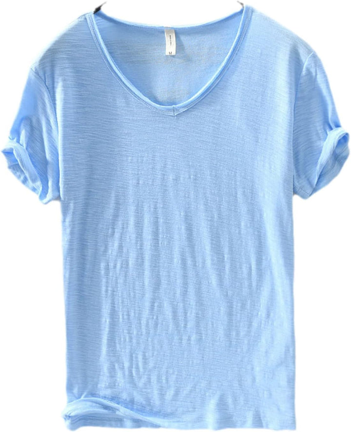 Men’s V-Neck T-Shirt | Lightweight Casual Short Sleeves