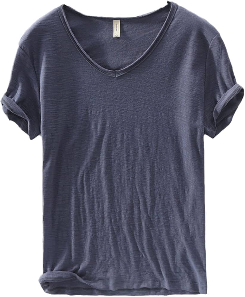 Men’s V-Neck T-Shirt | Lightweight Casual Short Sleeves
