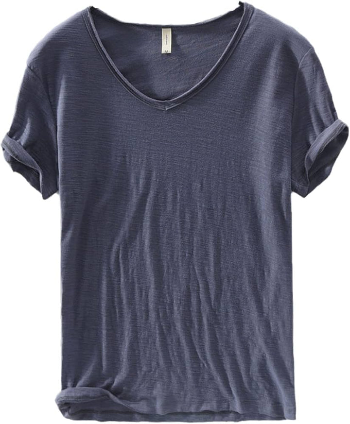 Men’s V-Neck T-Shirt | Lightweight Casual Short Sleeves