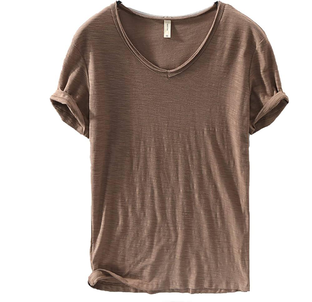 Men’s V-Neck T-Shirt | Lightweight Casual Short Sleeves