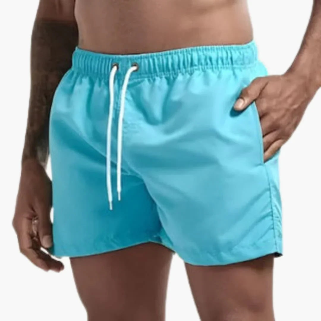 Herre Hurtigtørrende Badeshorts | 13 Farver Elastisk Talje