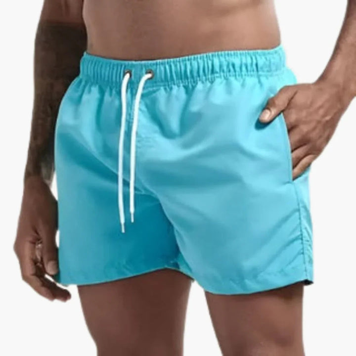 Herre Hurtigtørrende Badeshorts | 13 Farver Elastisk Talje