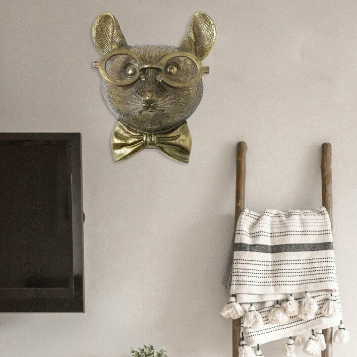 WallCritters Dyrehoveder Væg indretning | Håndmalet Harpiks Udformning