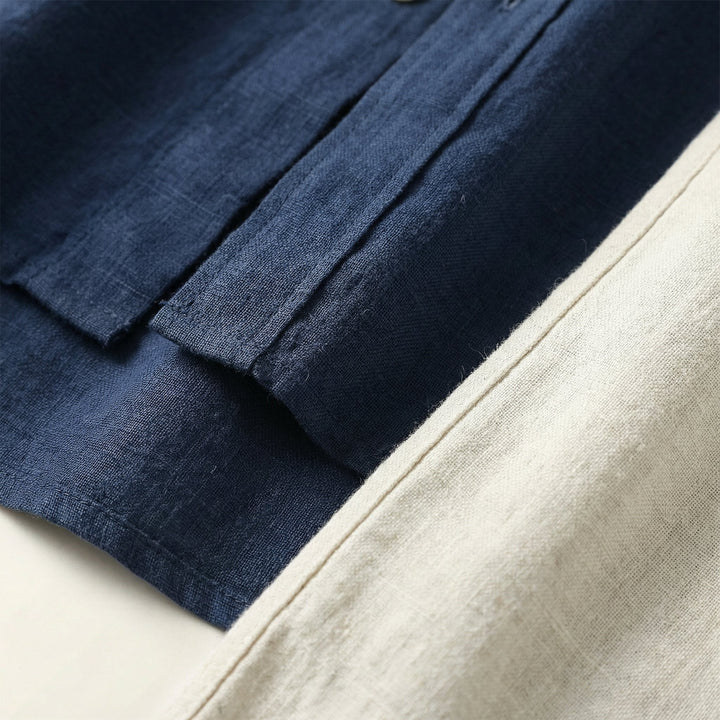 Linen Style Summer Set | Lightweight Shirt and Trousers