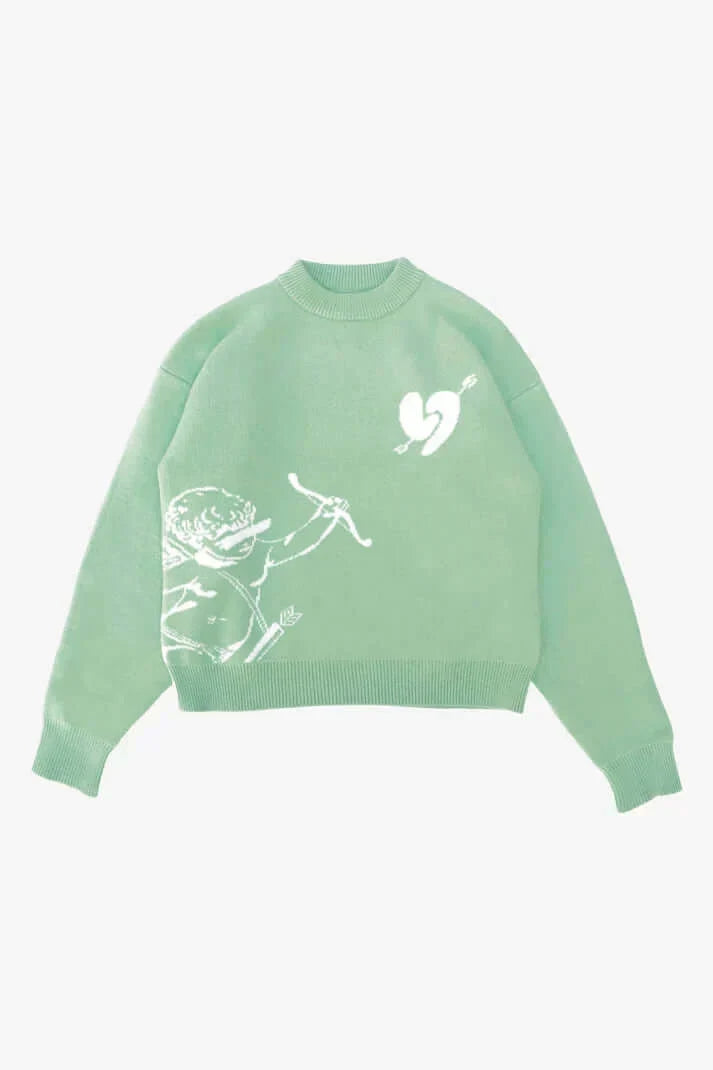 Unisex Uldblanding Striktrøje | Minimalistisk Skandi Lag