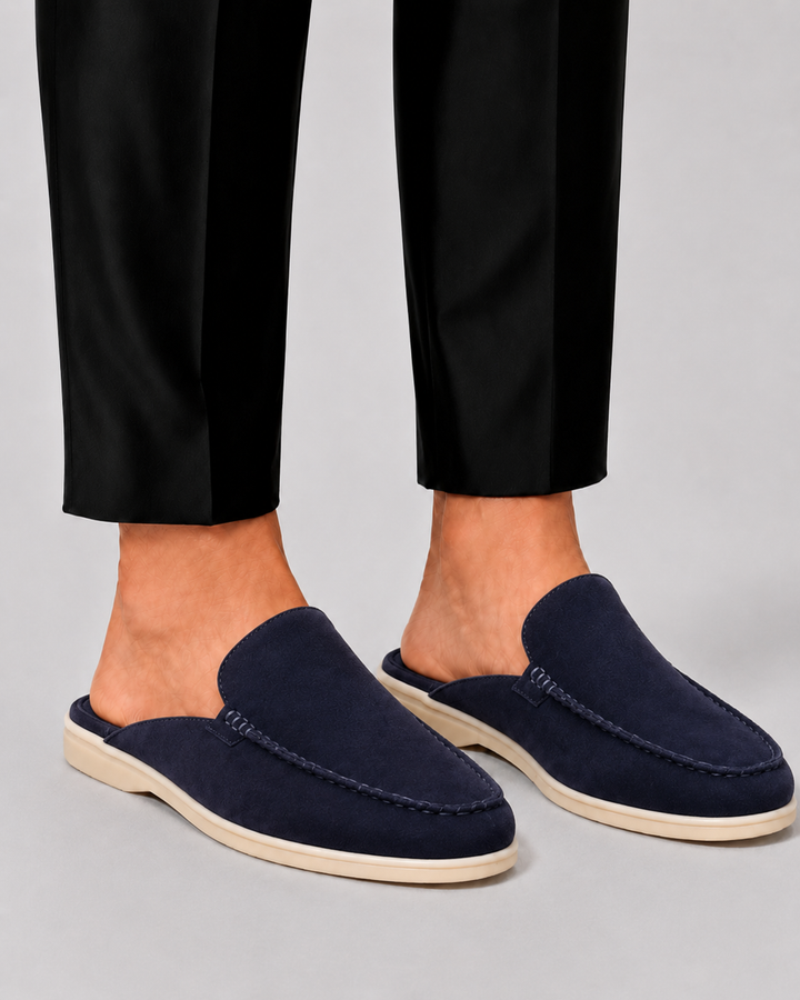 Papuci de casă pentru bărbați | Pantofi de vară cu spate deschis și slip-on