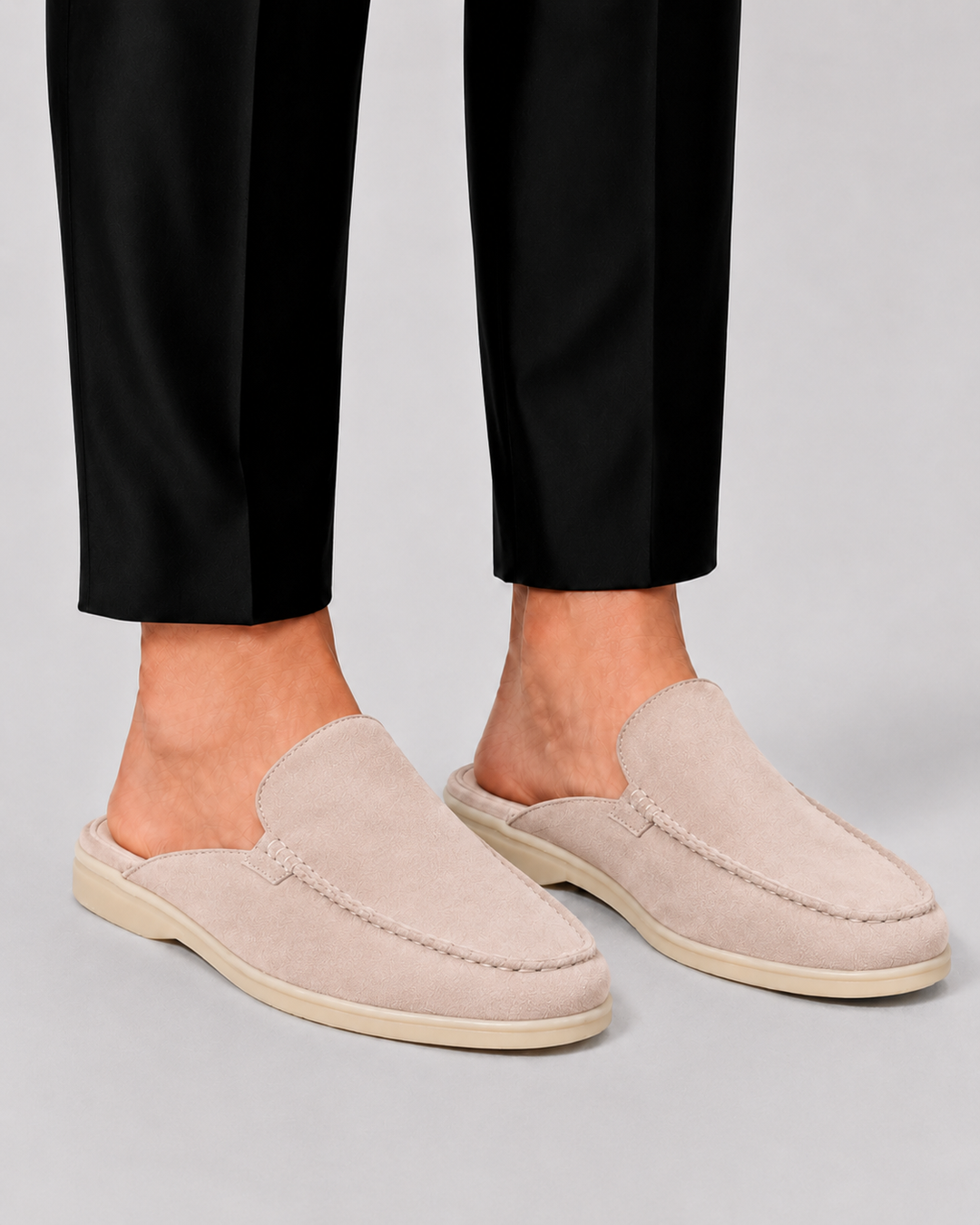 Papuci de casă pentru bărbați | Pantofi de vară cu spate deschis și slip-on