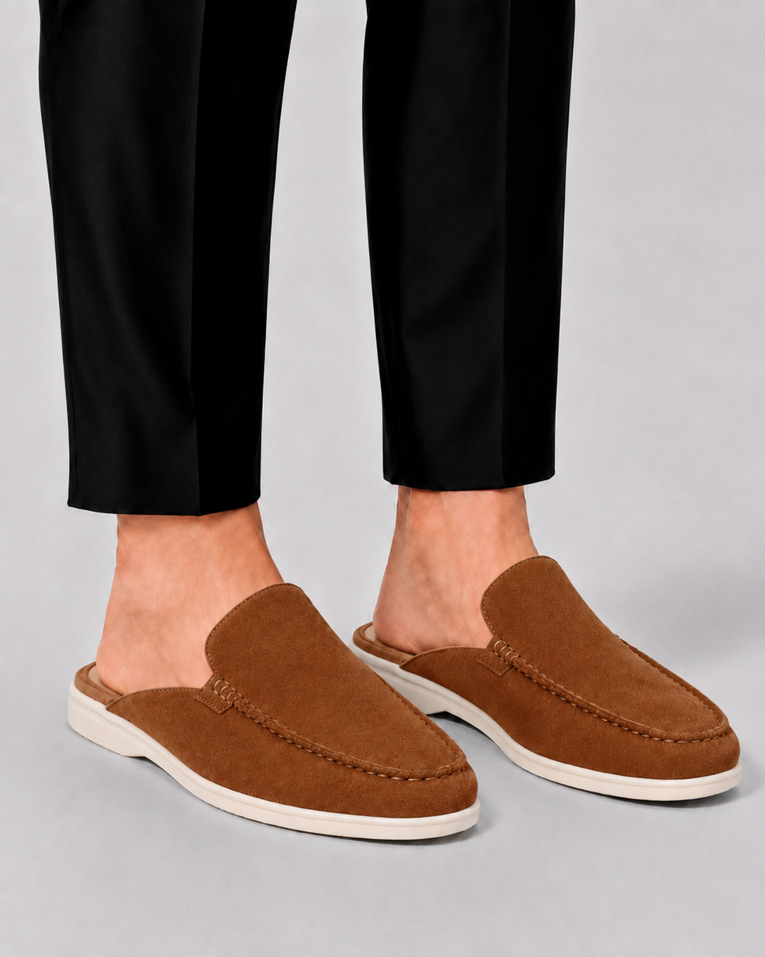 Papuci de casă pentru bărbați | Pantofi de vară cu spate deschis și slip-on