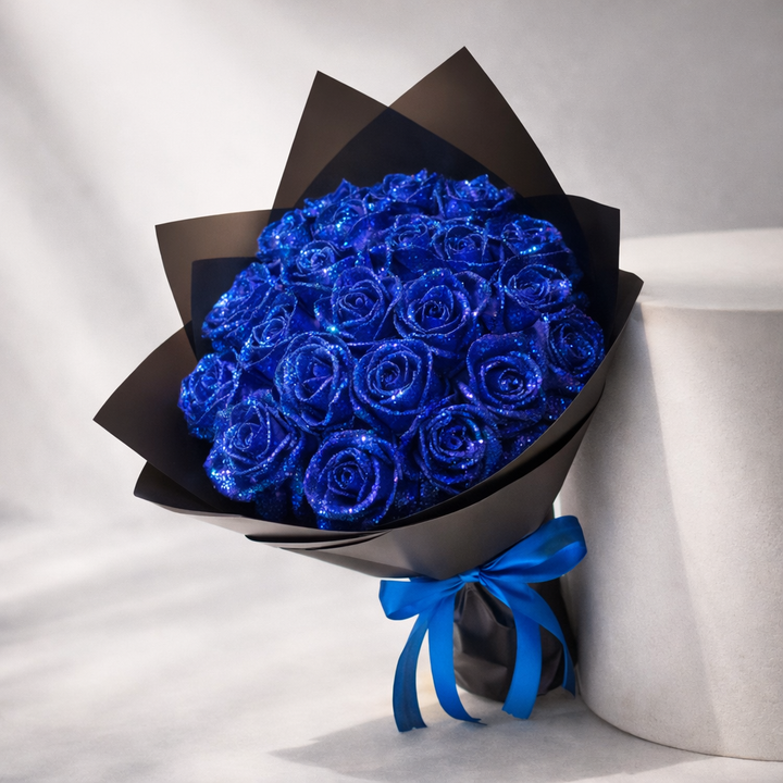 Glass Rose Display Dome | Decorative Piece with Wooden Base