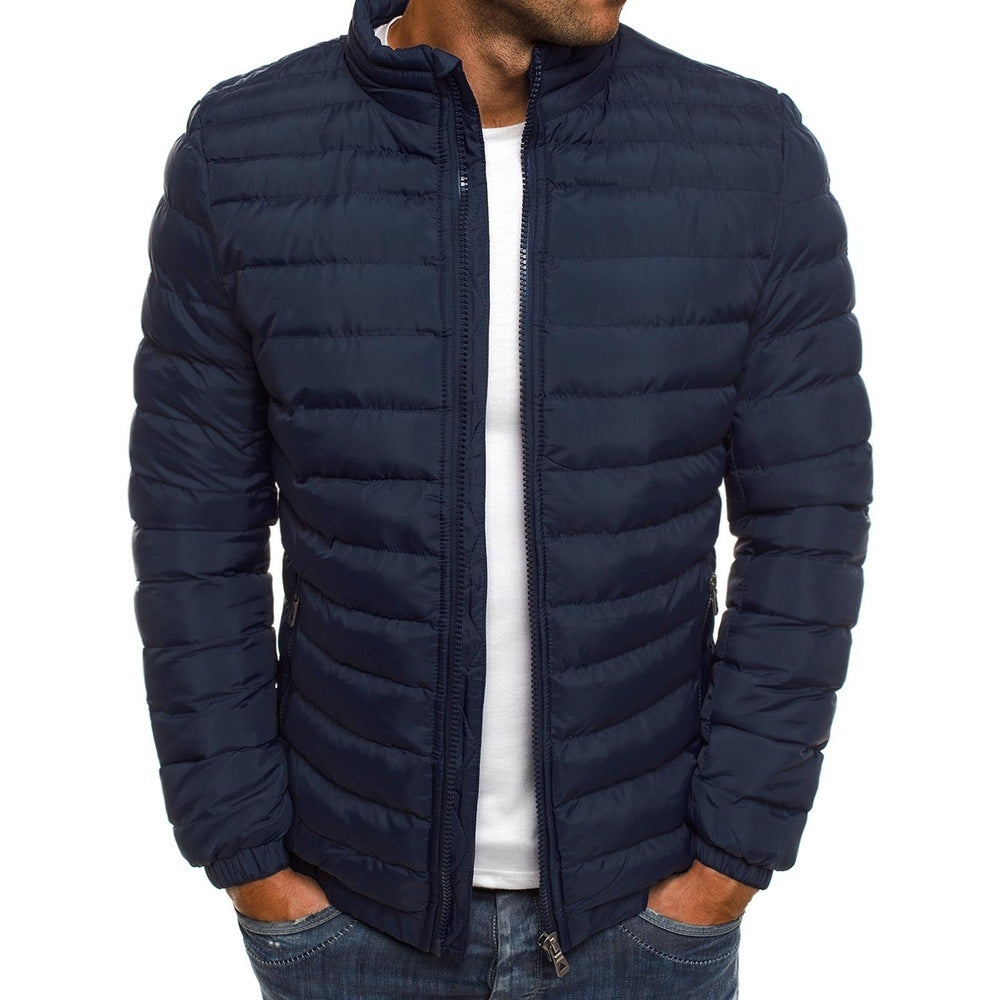 Veste matelassée pour homme | Col haut chaleur légère