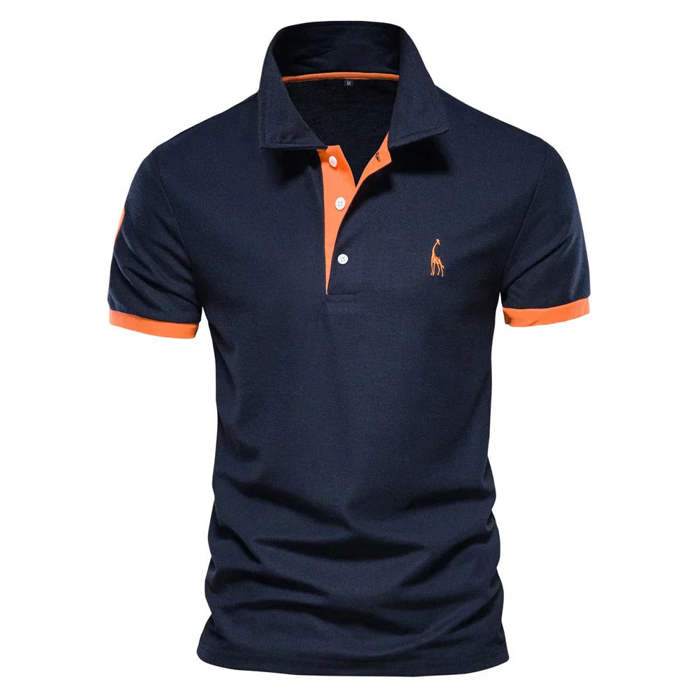 Męska klasyczna koszulka polo | casualowy krój, krótki rękaw, nieformalna góra