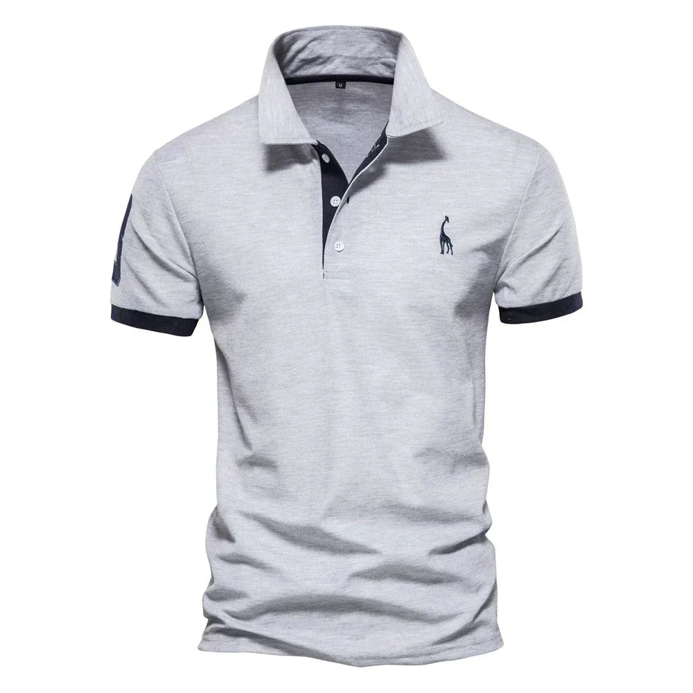 Męska klasyczna koszulka polo | casualowy krój, krótki rękaw, nieformalna góra