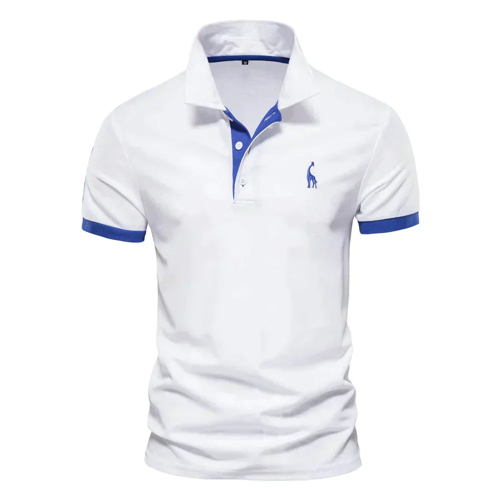 Męska klasyczna koszulka polo | casualowy krój, krótki rękaw, nieformalna góra