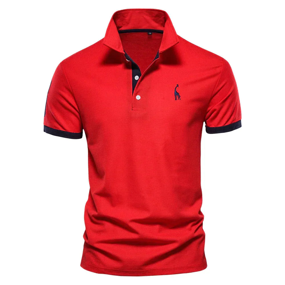 Męska klasyczna koszulka polo | casualowy krój, krótki rękaw, nieformalna góra