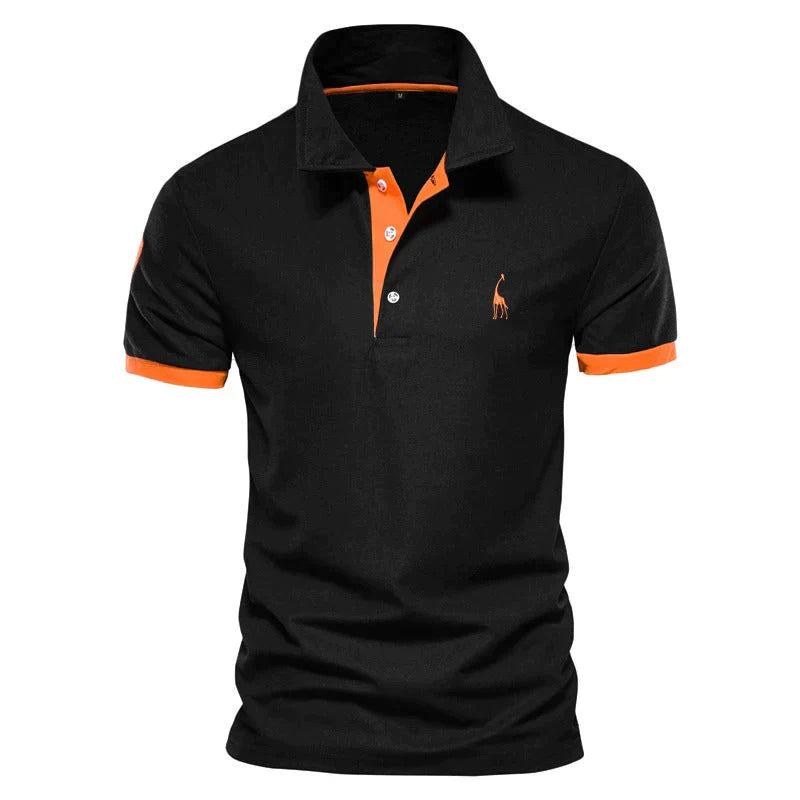 Męska klasyczna koszulka polo | casualowy krój, krótki rękaw, nieformalna góra