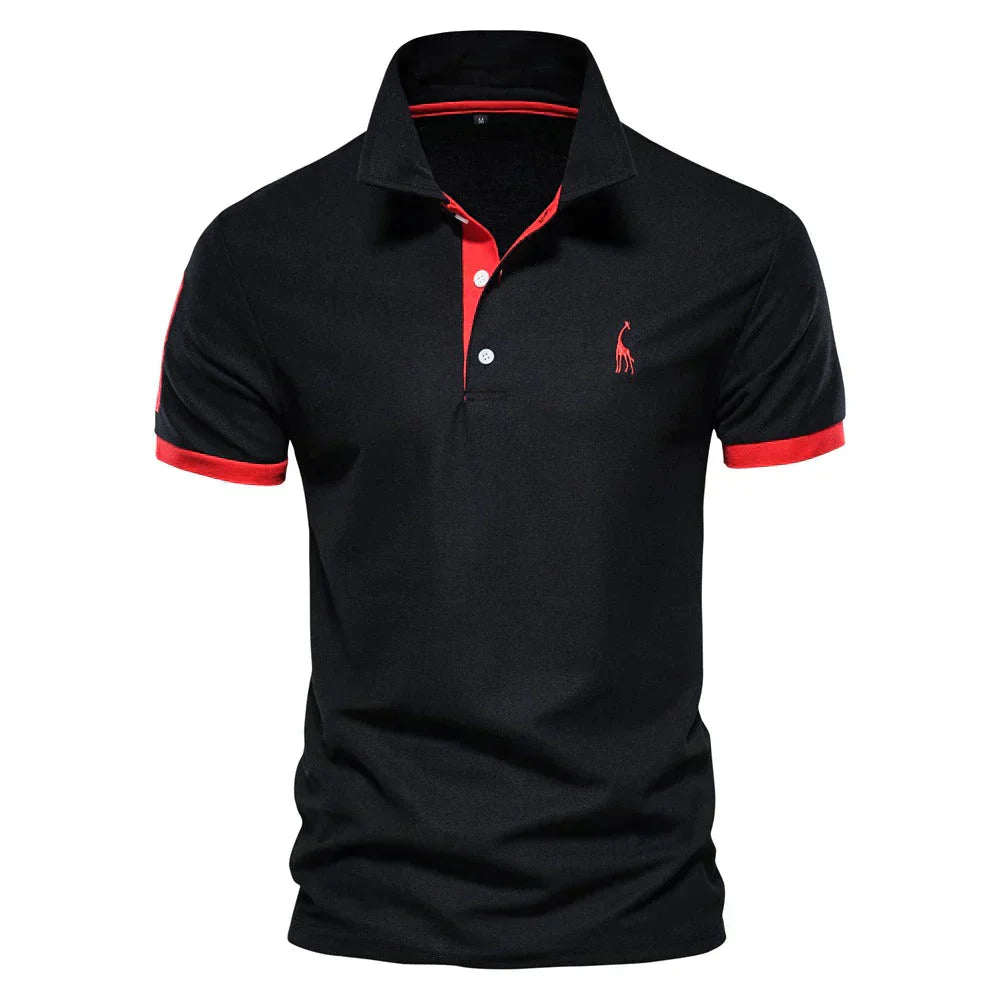 Męska klasyczna koszulka polo | casualowy krój, krótki rękaw, nieformalna góra