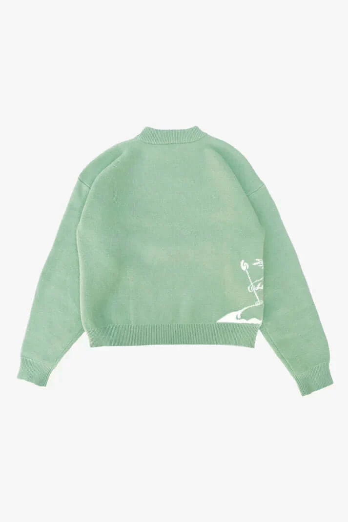 Unisex Uldblanding Striktrøje | Minimalistisk Skandi Lag