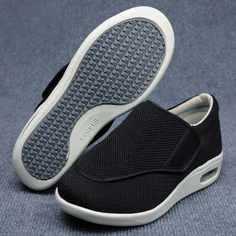 Bred Pasform Diabetessko | Åndbart Mesh Velcro Justerbar