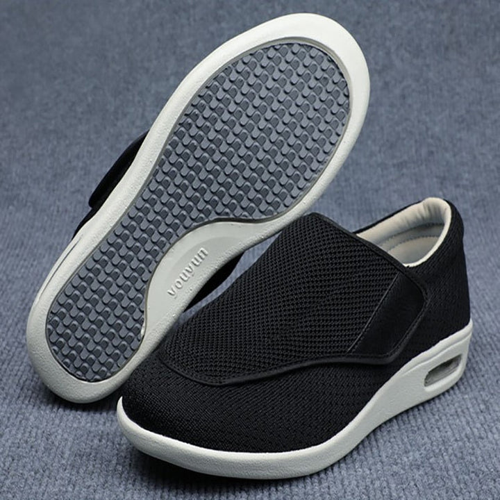 Bred Pasform Diabetessko | Åndbart Mesh Velcro Justerbar