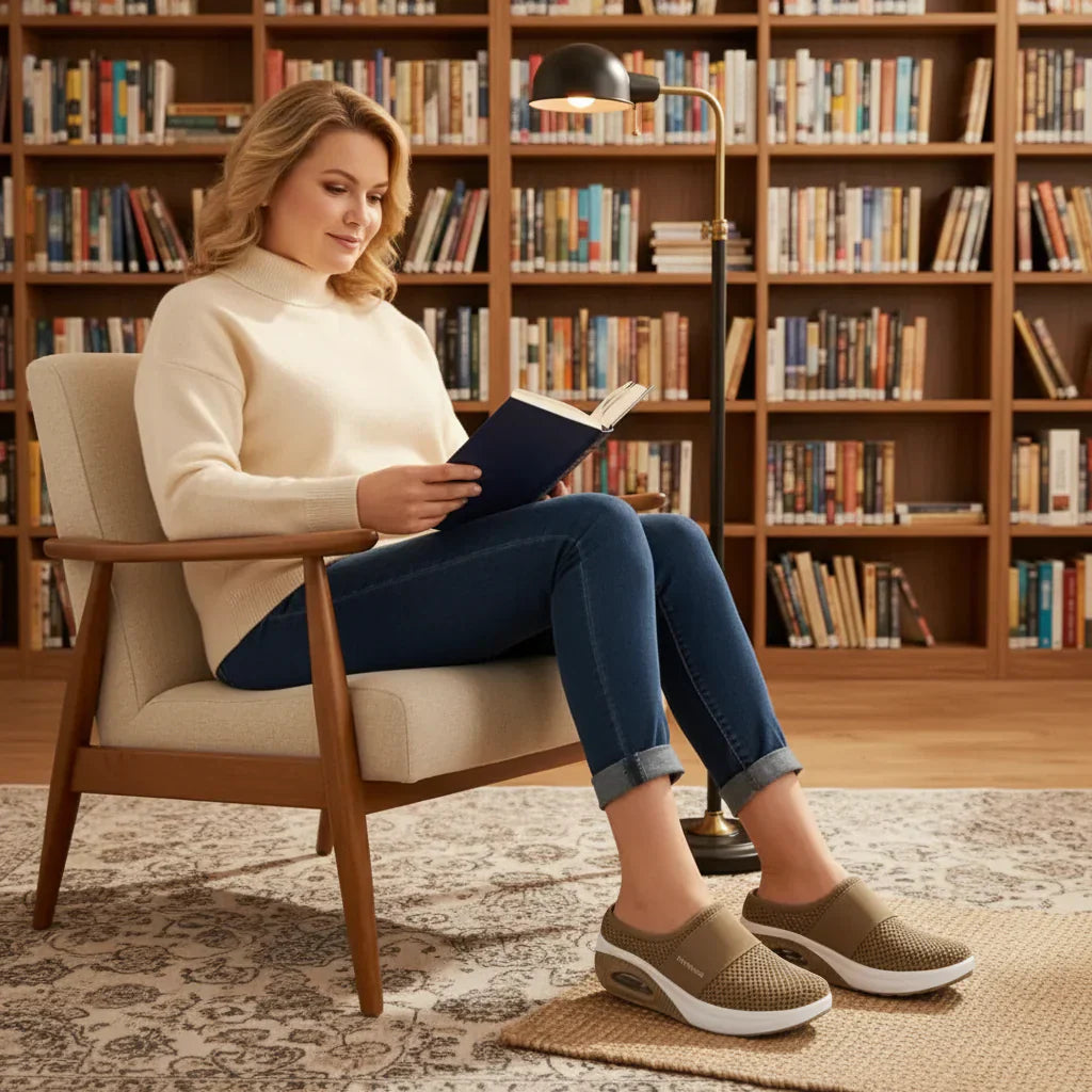 Dame Ortopædiske Slip-On Sandaler | Svangstøtte Indlægssål