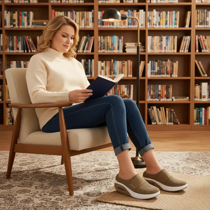 Dame Ortopædiske Slip-On Sandaler | Svangstøtte Indlægssål