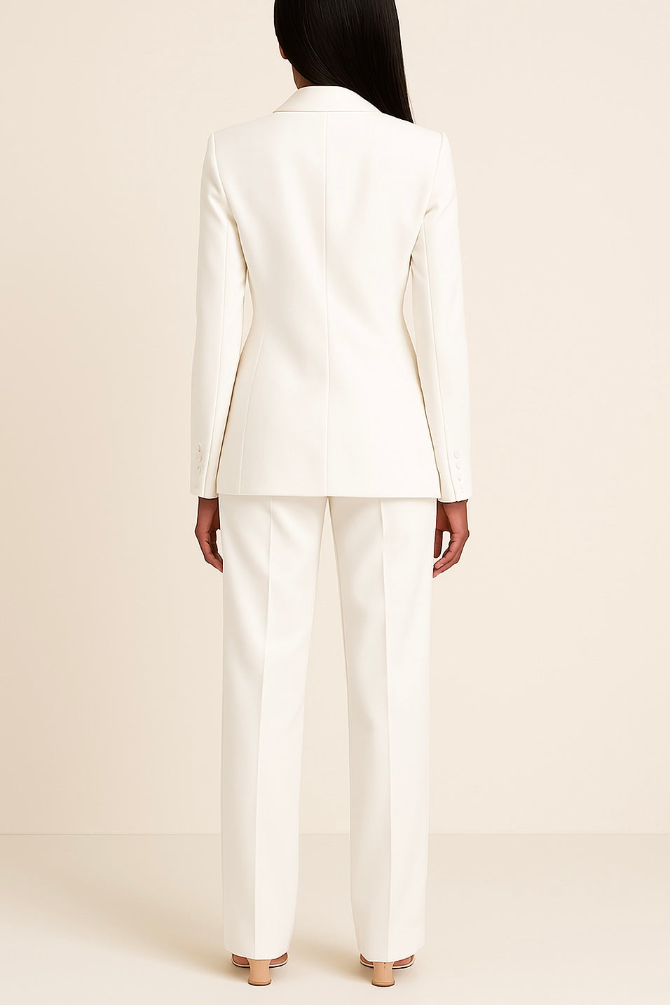 Ensemble de blazer-pantalon ajusté pour femme | Tenue de bureau deux pièces
