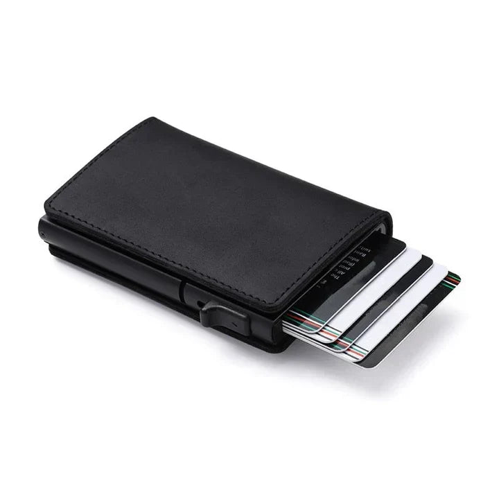 Smukły portfel z trackerem | Blokada RFID do codziennego noszenia