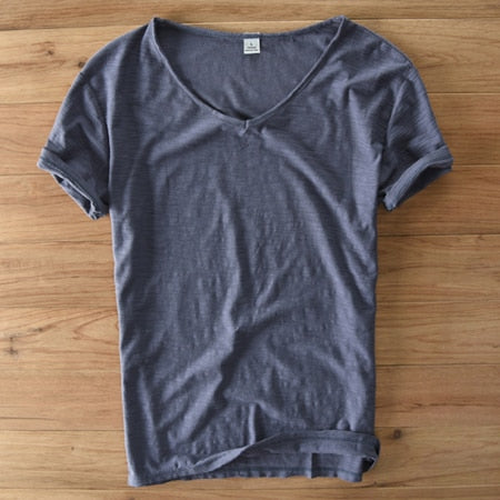 Men’s V-Neck T-Shirt | Lightweight Casual Short Sleeves