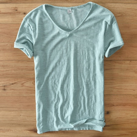 Men’s V-Neck T-Shirt | Lightweight Casual Short Sleeves